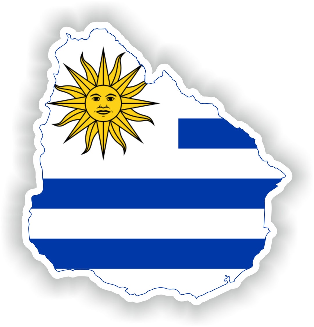 Uruguay Map Flag Digital File Download Svg, Png, Eps, Jpg - Etsy