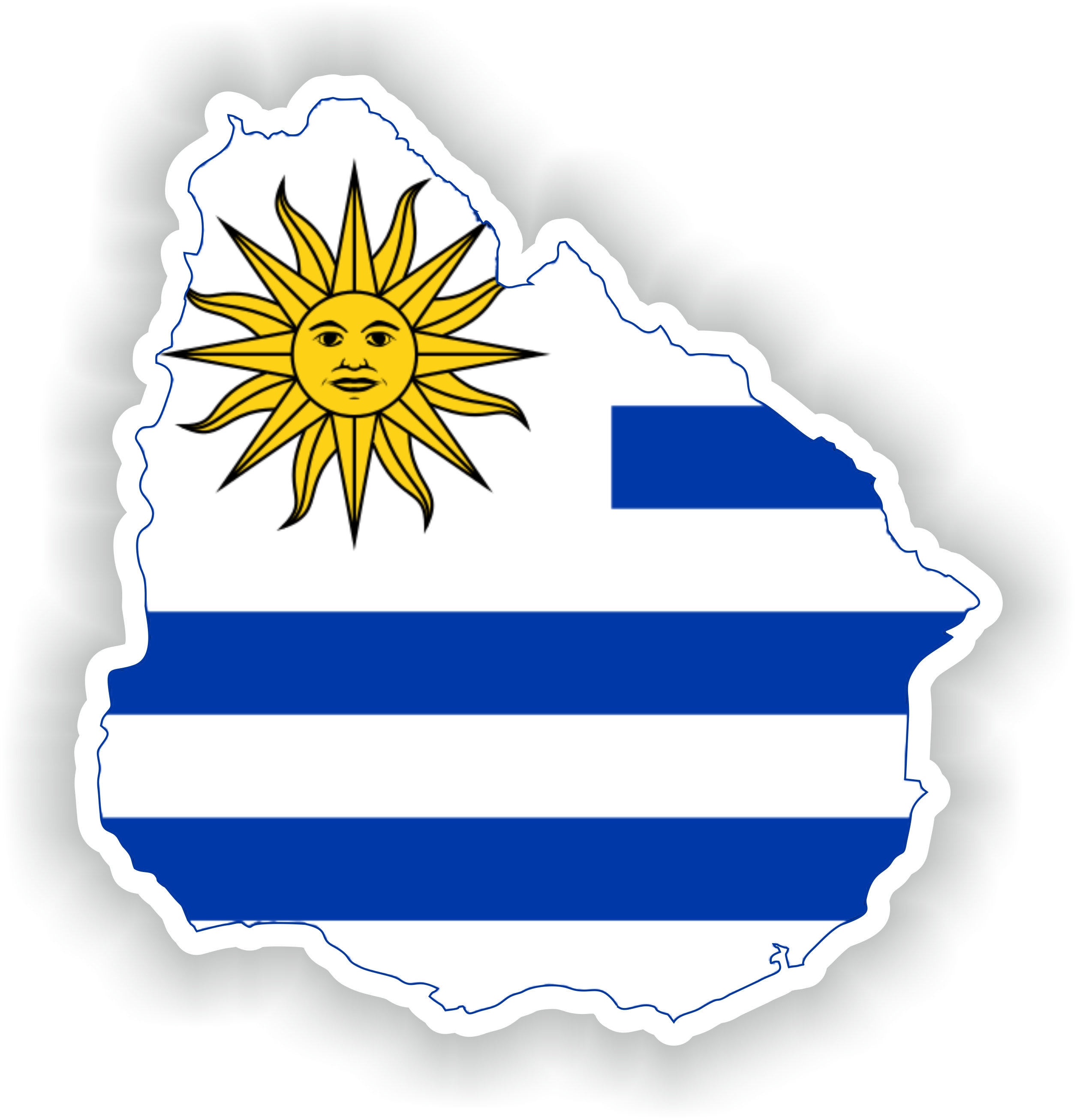 Aufnäher Ecusson Brode Flagge Uruguay Flagge Thermocollant Insigne