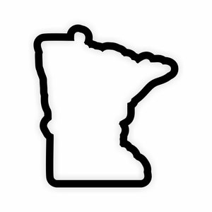 Minnesota Karte Flagge Umriss Aufkleber für Laptop Buch Kühlschrank Gitarre Motorrad Helm Tür PC Boot