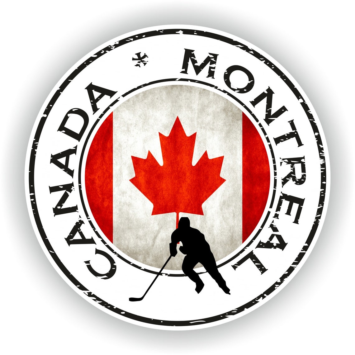 Canada Montreal Seal Sticker Round Flag for Laptop Book Fridge Etsy