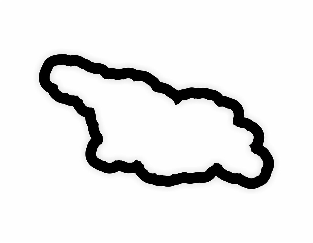 Georgia Map Flag Outline Sticker for Laptop Book Fridge Guitar ...