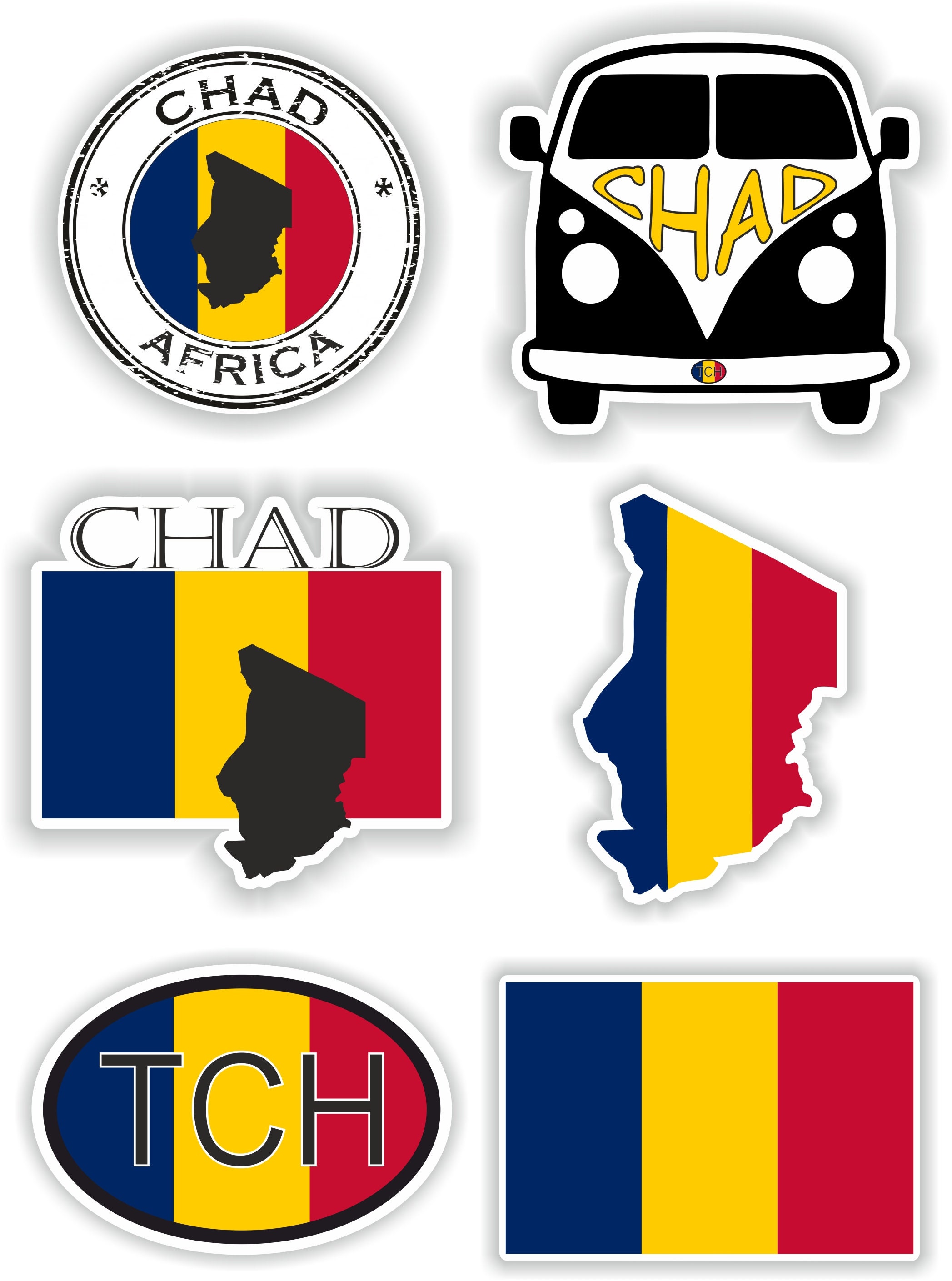 Chand Sticker Chad Set of Stickers for Laptop Book Water Bottle Fridge Guitar ...