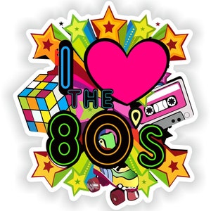 Ich liebe 80s - Digital File Download - svg, png, eps, jpg