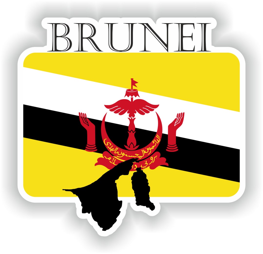 Brunei Sticker Flag MF for Laptop Book Fridge Guitar Motorcycle