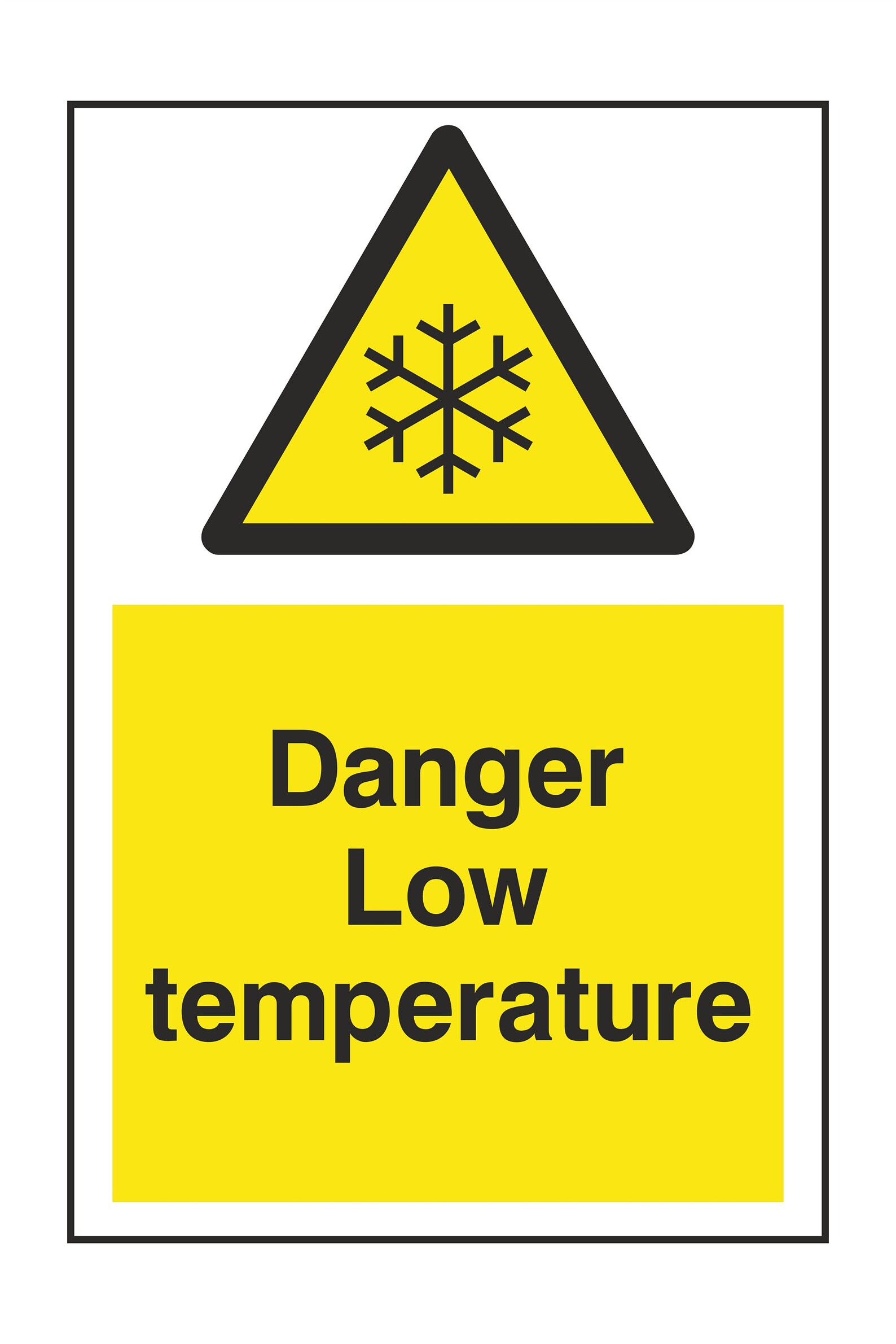 Danger Low Temperature Safety Warning Sticker for Bumper Car Laptop ...