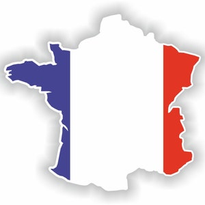 Frankreich Karte Flagge - Digital File Download - svg, png, eps, jpg