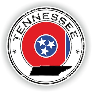 Tennessee Seal Round Flag - Digitaal bestand downloaden - svg, png, eps, jpg