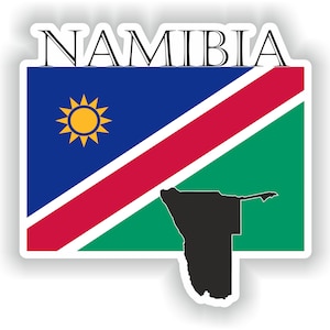 Namibia Sticker Flag MF para portátil libro Nevera Guitarra Casco Delazó Herramienta Puerta PC Barco
