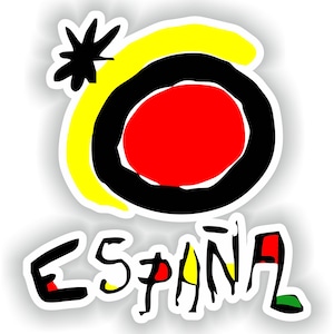 Espana Spanien Funky Cool Klistermärke för Laptop Bok Kylskåp Gitarr Motorcykelhjälm Verktygslåda Dörr PC Båt