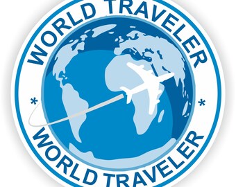 World Traveler - Digital File Download - svg, png, eps, jpg