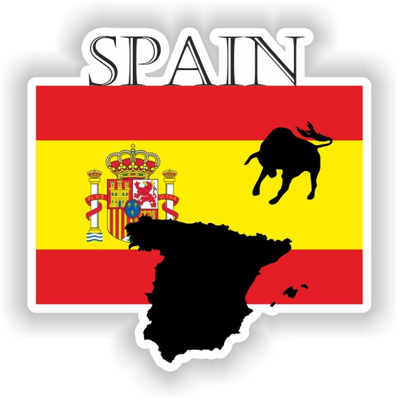 Adesivi Kit bandiera Spagna per casco