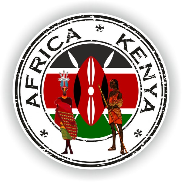 Kenya Seal Round Flag - Digital File Download - svg, png, eps, jpg