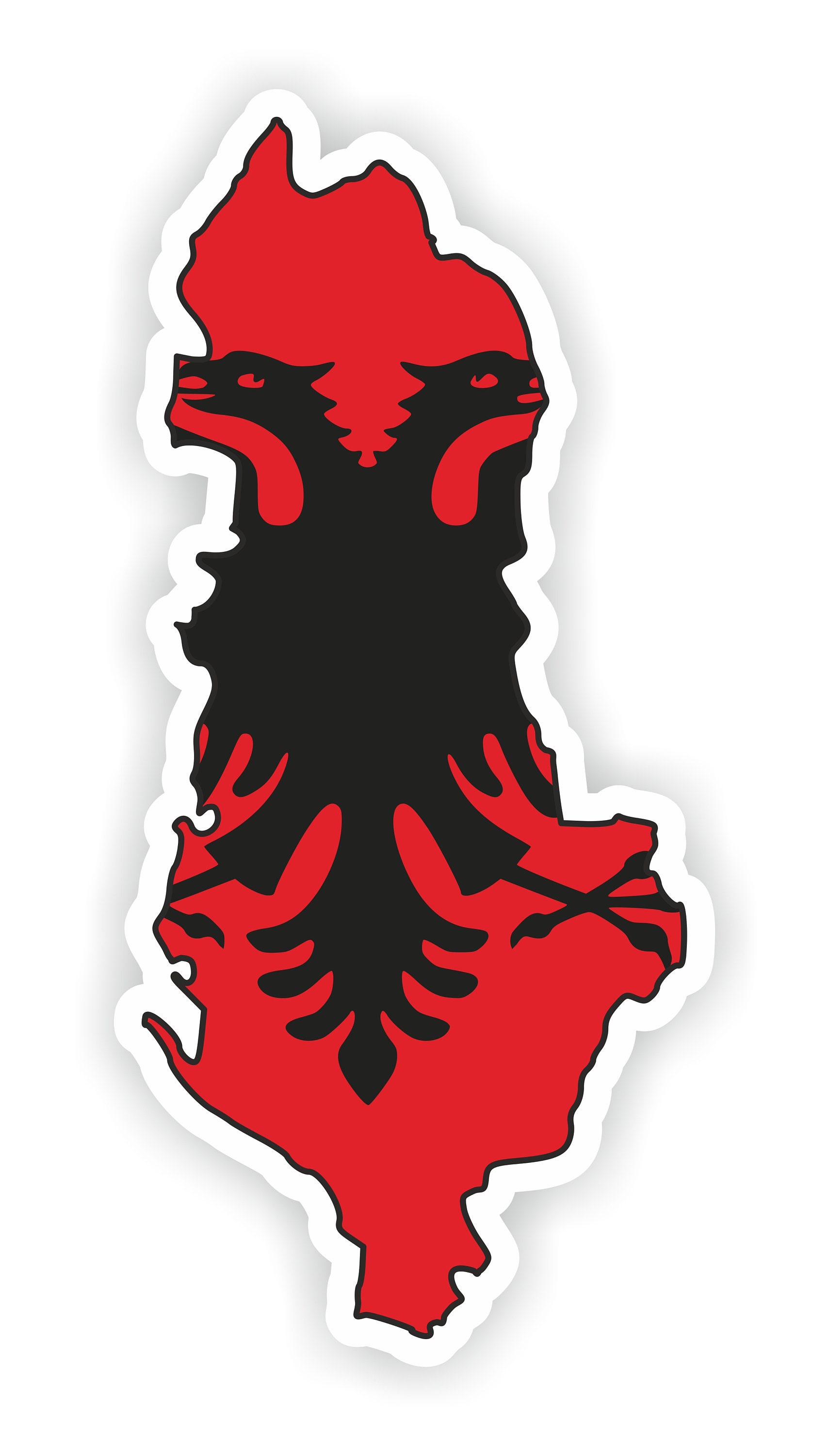 Albania Car Sticker 