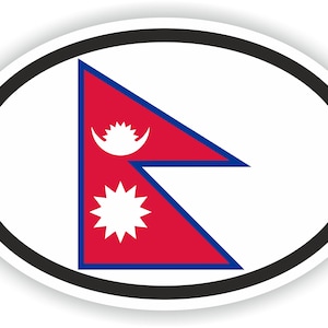 Nepal Flag Decal - Etsy