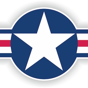 US Airstar Blue Air Force Militaire Sticker voor Laptop Boek Koelkast Guitar Motorcycle Helm ToolBox Deur PC Boot