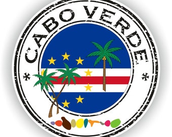 Cabo Verde Seal Round Flag - Digital File Download - svg, png, eps, jpg