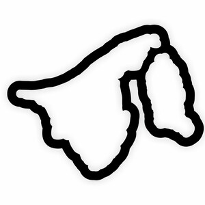 Etiqueta engomada del contorno de la bandera del mapa de Brunei para el libro del ordenador portátil nevera guitarra casco de la motocicleta puerta PC barco