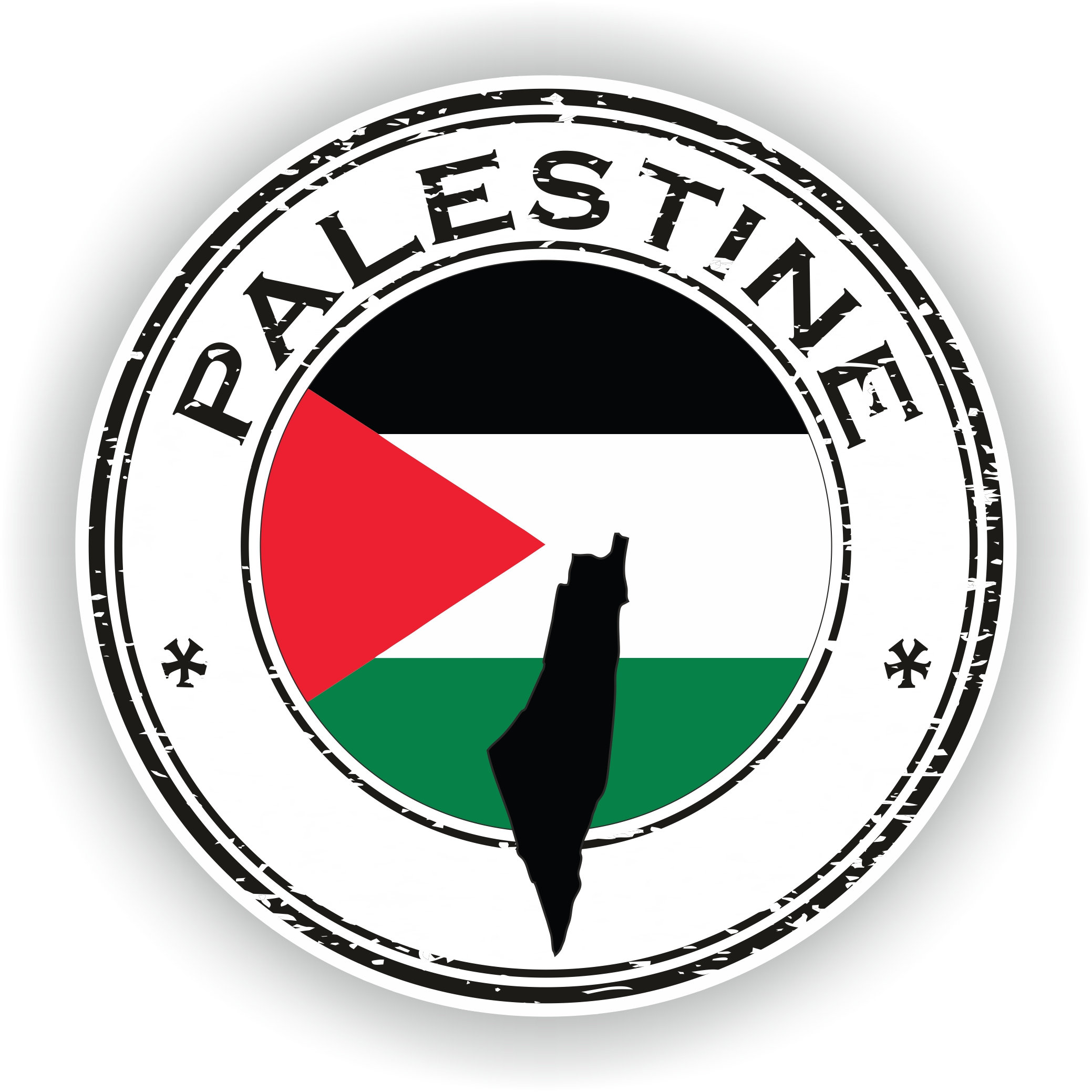 Autocollant Drapeau Palestine - ref.d9989