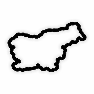 Slowenien Karte Flagge Umriss Aufkleber für Laptop Buch Kühlschrank Gitarre Motorrad Helm Tür PC Boot