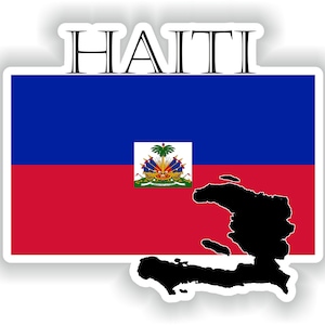 Haití Sticker Flag MF para portátil libro Nevera Guitarra Casco de la motocicleta ToolBox Puerta PC Barco