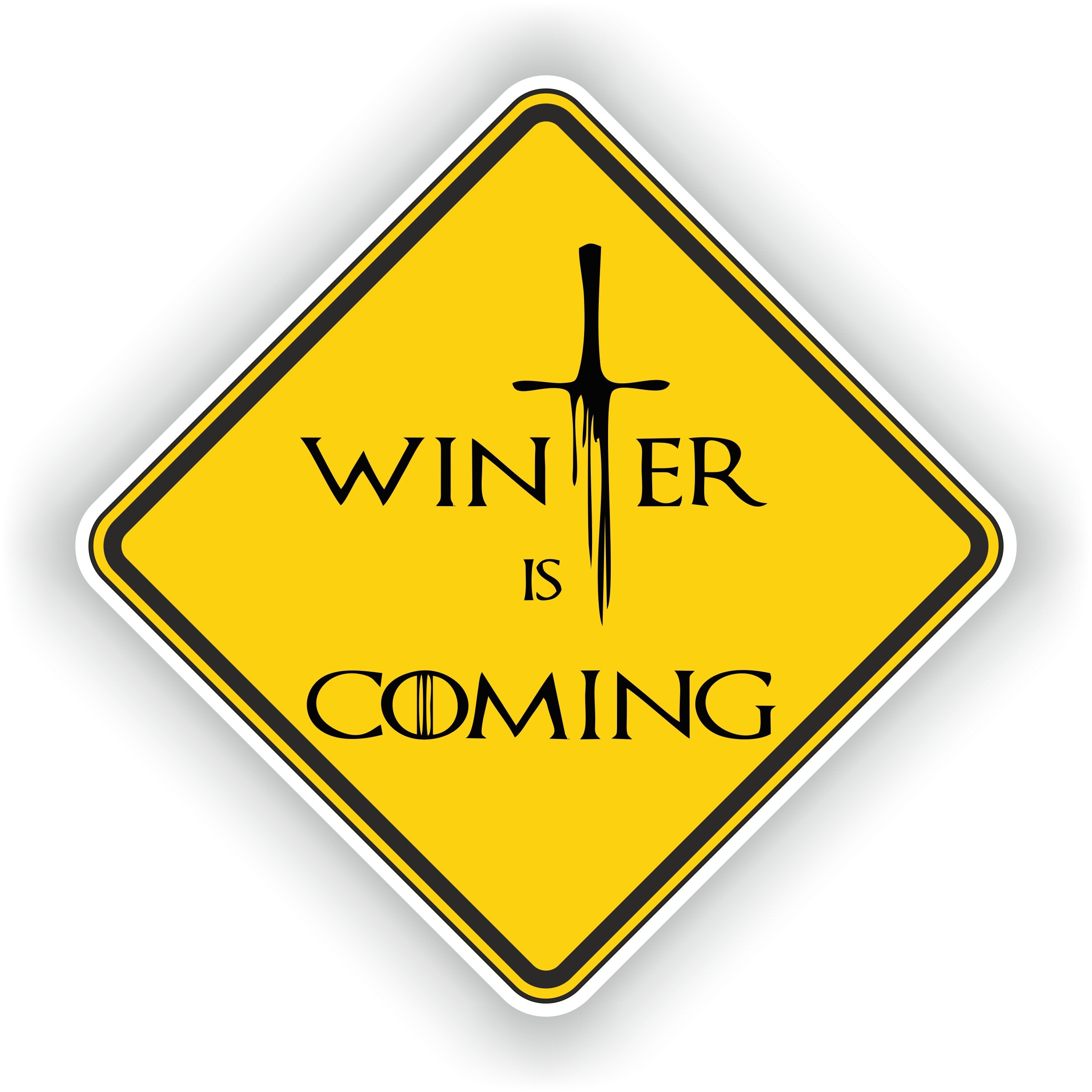 T-Shirt Donna Got Winter Is Coming Ispirata Al Trono Di Spade - Cotone Morbido Girocollo - Taglie Regolari