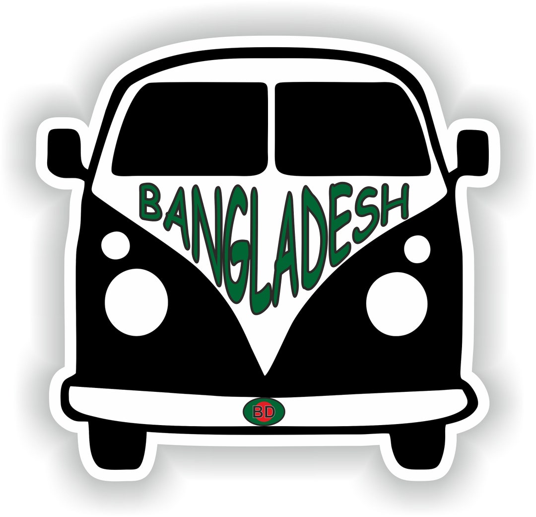 Van Bangladesh Sticker for Car Truck Mobile Home Caravane Laptop Book ...