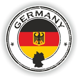 Germany Seal Round Flag - Digital File Download - svg, png, dxf, eps, jpg