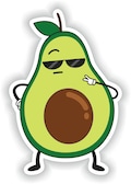 Avocado Fruit Sticker for Laptop Book Fridge Guitar Motorcycle Helmet ToolBox Door PC Boat product logo