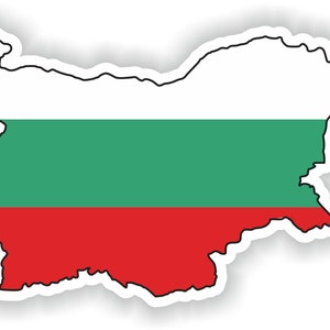 Bulgaria mapa pegatina bandera para portátil libro nevera guitarra motocicleta casco caja de herramientas puerta PC barco
