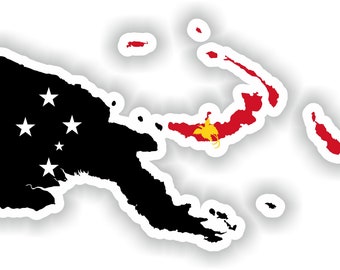 Bandera de mapa de Papúa Nueva Guinea - Descarga de archivos digitales - svg, png, eps, jpg