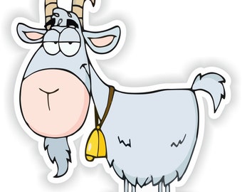 Cool Goat Sticker for Bumper Car Van Truck Motorcycle Helmet ToolBox Door PC Boat