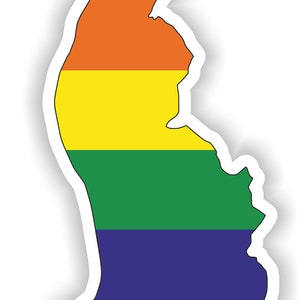 Liechtenstein Gay Rainbow Carte Drapeau Autocollant pour ordinateur portable Livre Réfrigérateur Guitare Moto Casque ToolBox Porte PC Bateau