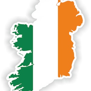 Irland Karte Flagge - Digitaler Datei Download - svg, png, eps, jpg