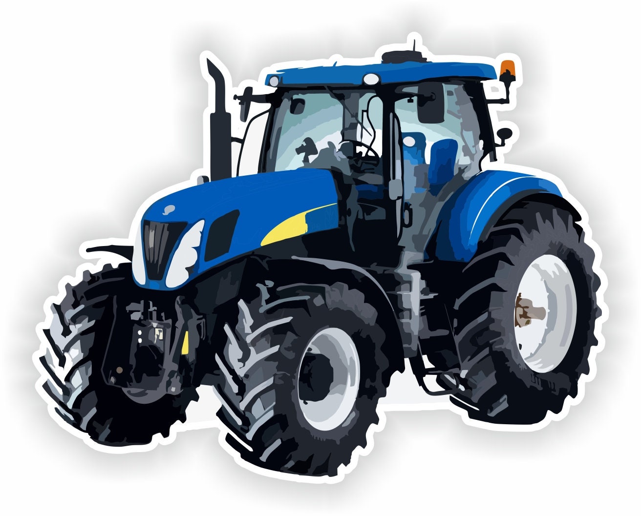 Traktor Evolution Aufkleber Sticker 31 x 9 cm