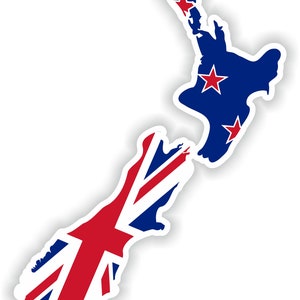 Nieuw-Zeeland Kaart Flag Sticker voor Laptop Boek Koelkast Guitar Motorcycle Helm ToolBox Deur PC Boot