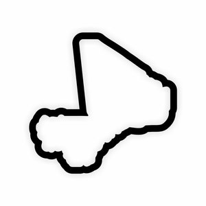 Mali Karte Flagge Umriss Aufkleber für Laptop Buch Kühlschrank Gitarre Motorrad Helm Tür PC Boot