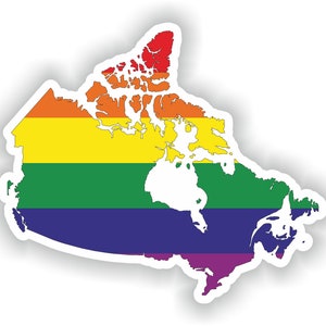Autocollant de drapeau de carte de l’arc-en-ciel gai du Canada pour le bateau PC de porte de porte de porte de bureau de modèle de modèle de modèle de modèle de modèle de modèle d’ordinateur portable de modèle de modèle de modèle de modèle de modèle