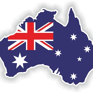 Australia Map Flag - Digital File Download - svg, png, dxf, eps, jpg