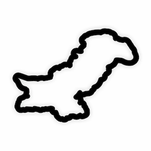 Pakistan Karte Flagge Umriss Aufkleber für Laptop Buch Kühlschrank Gitarre Motorrad Helm Tür PC Boot