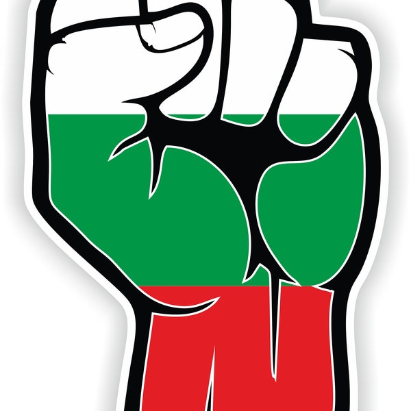 Bulgaria Sticker Fist Hand for Laptop Book Fridge Guitar Motorcycle Helmet ToolBox Door PC Boat