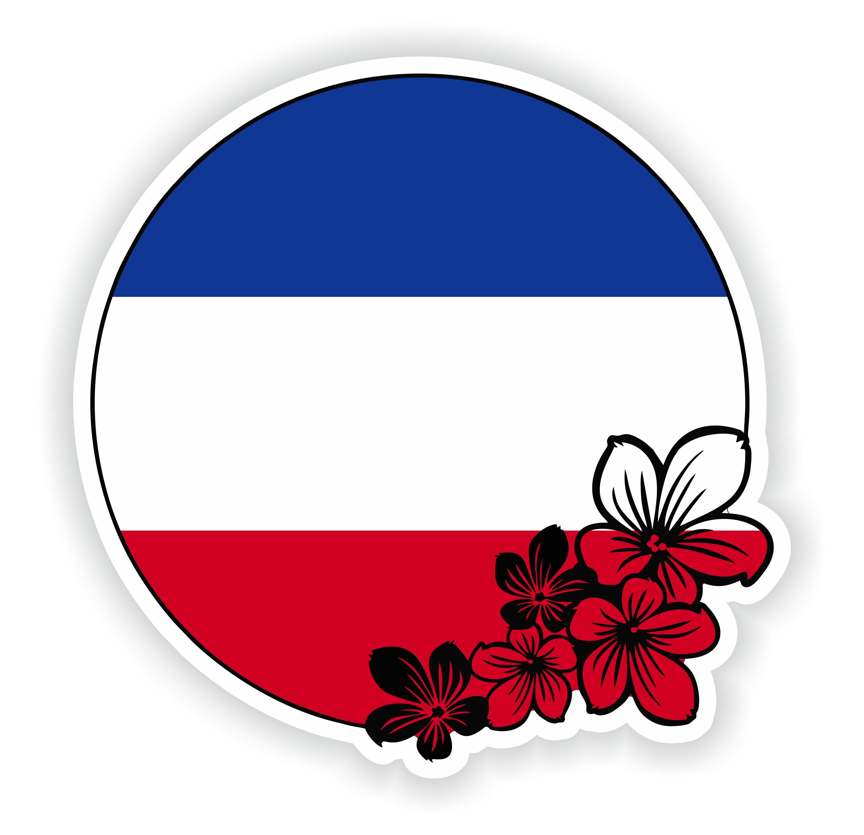 Yugoslavia Sticker Round Flag for Laptop Book Fridge Guitar Motorcycle Helmet ToolBox Door PC Boat