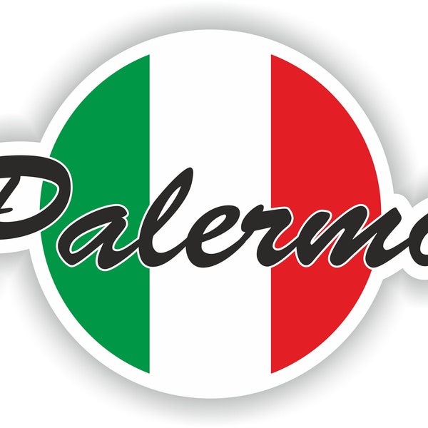 Palermo Sticker Flag for Laptop Book Fridge Guitar Motorcycle Helmet ToolBox Door PC Boat