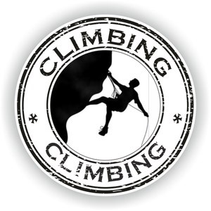 Climbing Sticker Sports for Laptop Book Fridge Guitar Motorcycle Helmet ToolBox Door PC Boat