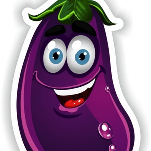 Eggplant - Digital File Download - svg, png, eps, jpg