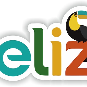 Belize Sticker for Laptop Book Fridge Guitar Motorcycle Helmet ToolBox Door PC Boat