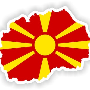 North Macedonia Map Flag - Digital File Download - svg, png, eps, jpg