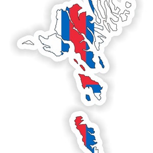 Färöer Karte Flagge - Digital File Download - svg, png, eps, jpg