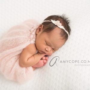 PDF Knitting Pattern - Newborn Big bow swing top PDF SET #152
