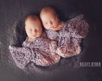 PDF Crochet Pattern - newborn photography prop gorgeous versatile Vivian wrap #96