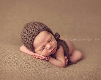 PDF Knitting Pattern - newborn photography prop luxury weaving dreams bonnet #87